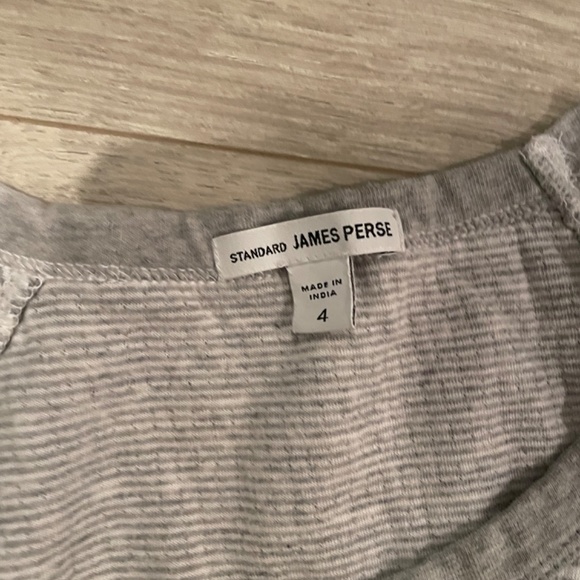 JAMES PERSE women’s gray striped sweater - Picture 3 of 3